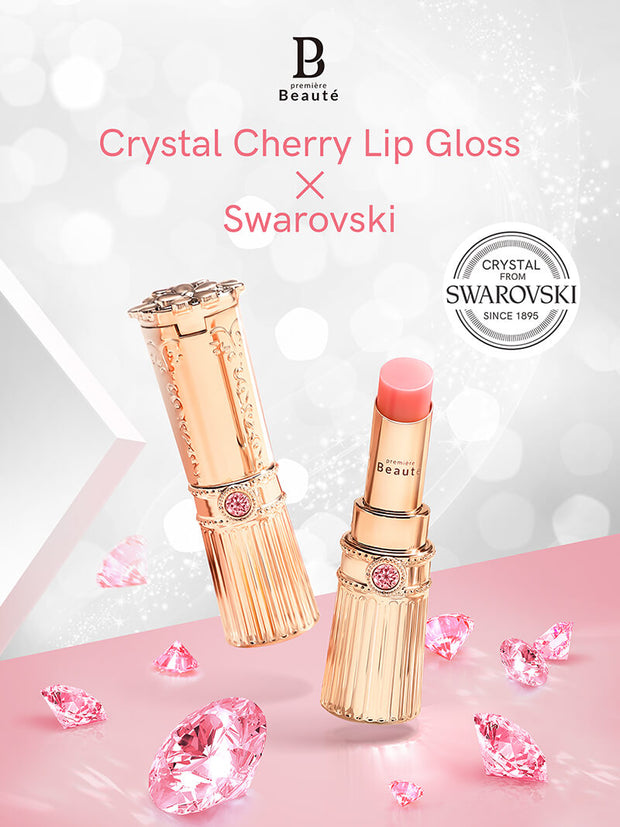 <b>【Beli 2 Lip Gloss Gratis 1 Parfum 5ml】 PB X Swarovski Crystal Cherry Lip Gloss  </b><br>Swarovski co-branding