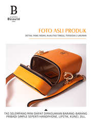 <b>Orange Hand Carry Bag/ Mini Sling Bag </b><br> Exquisite, multi-purpose, tear-resistant