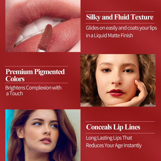 Premiere Beaute PB Velvet Matte Lip Tint Silver Swirl Series Tahan Lama Lipstik Lipcream
