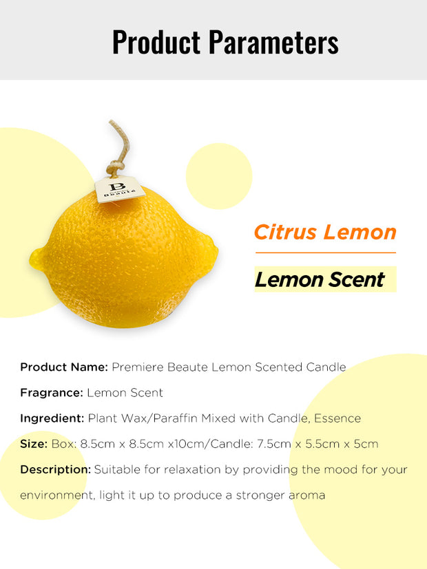 lemon scented candle