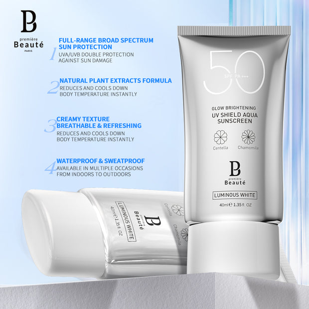 <b>Luminous White Glow Brightening UV Shield Aqua Sunscreen</b>
