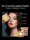 <b>All-in-one Eye Shadow Palette 9 Color Golden Flow  Buy 2 get 1 gift</b><br>