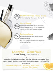 <b>City Series Shanghai Eau De Parfum 15ml/5ml</b><br>Fruity floral/female