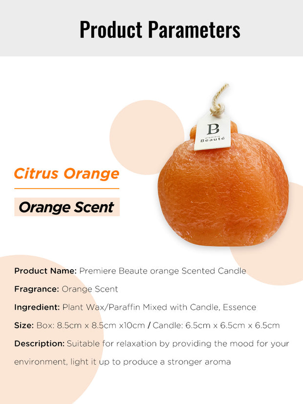 orange scented candle
