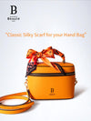 silk scarf hand bag