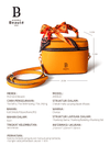 <b>Orange Hand Carry Bag/ Mini Sling Bag </b><br> Exquisite, multi-purpose, tear-resistant