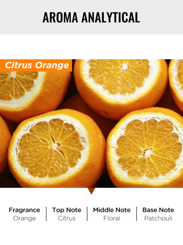 orange scented candle