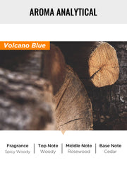 blue volcano scented candle