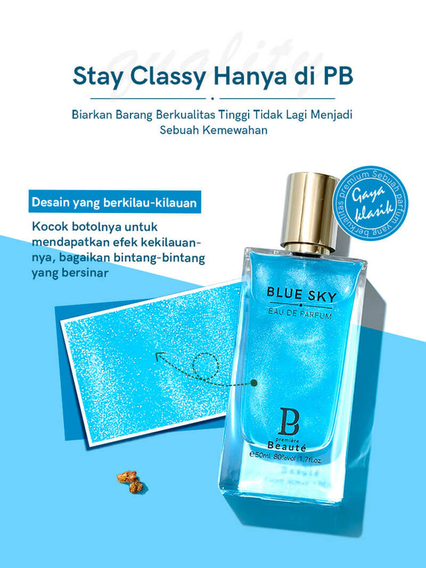 <b>Fashion Neon BLUE SKY Eau De Parfum 50ml/15ml</b><br>Woody aquatic/unisex