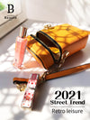 <b>Orange Hand Carry Bag/ Mini Sling Bag, Street Fashion Set </b><br>